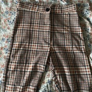 Free People Plaid Pants